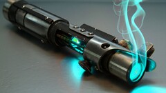 lightsaber star wars weapon cyan smoke