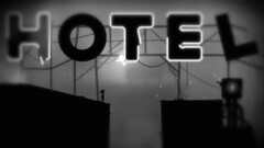 limbo Hotel signs monochrome video games
