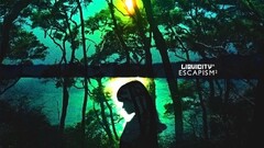 liquicity Women face silhouette nature water sun digital art