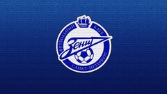 logo soccer blue background