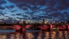 London sky night cityscape Bridge