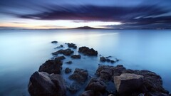 long exposure nature Sea water sky
