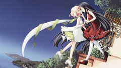 long hair dark hair outdoors