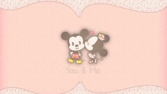 love mickey mouse minnie mouse artwork