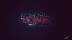 love romantic abstract Simple Background Typography