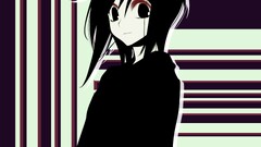 loveless Minimalism purple background lines Anime