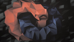 low poly abstract digital art