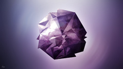 low poly abstract Minimalism purple digital art
