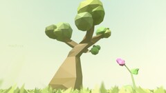 low poly Trees digital art