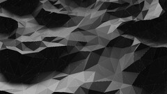 low poly triangle 3d black