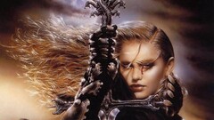 luis royo fantasy art fantasy girl blood tears