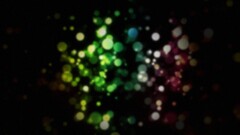 macro colorful circle black blurred digital art abstract