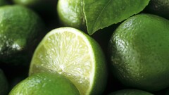 macro fruit limes Green