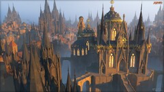 magic: the gathering magic fantasy city fantasy art