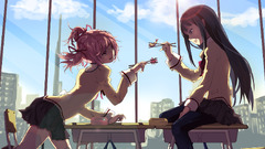 mahou shoujo madoka magica kaname madoka akemi homura Anime