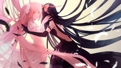 mahou shoujo madoka magica kaname madoka akemi homura feathers