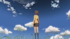 Makoto Shinkai clouds anime girls Anime