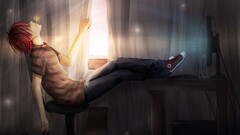 Manga anime boys smoking Anime