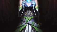 Manga anime girls magic blonde red eyes