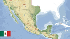 Map Mexico south america