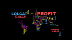 Map World word clouds 4chan memes world map Minimalism