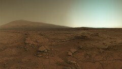 Mars desert rocks landscape