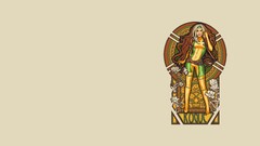 marvel comics Art Nouveau Rogue (character) X-Men Minimalism