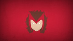 marvel comics hero scarlet witch blo0p superhero Minimalism