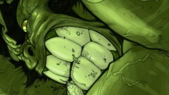 marvel comics Hulk comic art Green