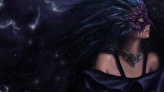 mask fantasy girl fantasy art
