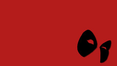 mask Minimalism red background Simple Background