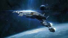 mass effect mass effect 2 Normandy SR-2 Space spaceship artwork