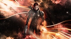 mass effect video games Women gun video game art
