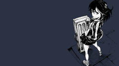 Matoi Ryuuko Kill la Kill anime girls Anime blue background