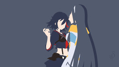 Matoi Ryuuko Kiryuin Satsuki anime vectors Kill la Kill Anime