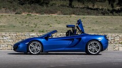 McLaren MC4-12C McLaren blue cars vehicle Car side view