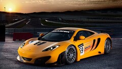 mclaren mp4-12c McLaren orange cars Car vehicle super car sun