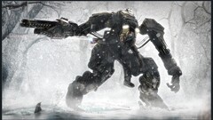 mech science fiction winter snow Penguins