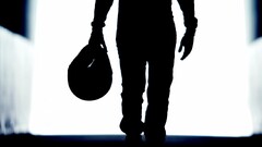 Men helmet silhouette