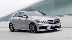 Mercedes A-class silver cars vehicle Car