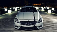 Mercedes-Benz Car white cars vehicle frontal view