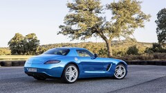 mercedes sls blue cars Car vehicle Mercedes-Benz