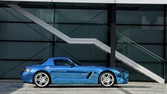 mercedes sls Car Mercedes-Benz blue cars vehicle