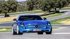 mercedes sls Car Mercedes-Benz numbers blue cars vehicle