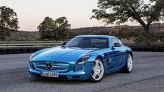 mercedes sls Car Mercedes-Benz numbers blue cars vehicle