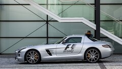 mercedes sls Mercedes-Benz silver cars Car vehicle formula 1