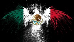Mexico flag artwork grunge