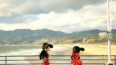 mickey mouse minnie mouse landscape beach