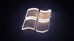 microsoft windows digital art logo Simple Background