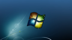 microsoft windows logo blue background